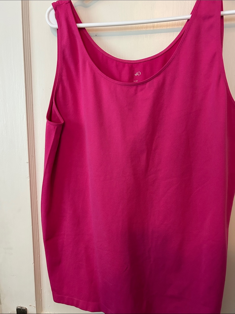 Cato Fuchsia Scoop Neck Stretch Jersey Tank Top size 26-28W EUC